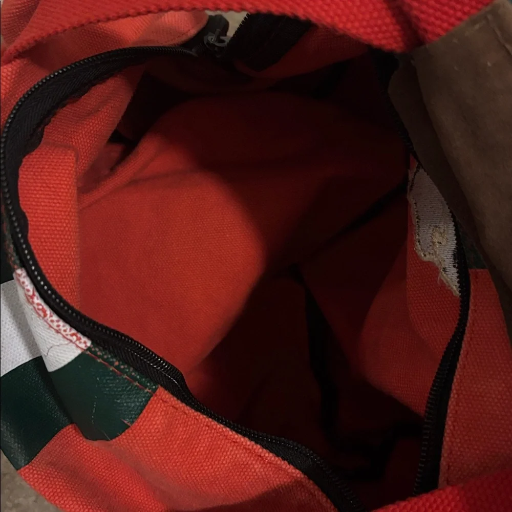 Nostalgic Minnesota Wild Hockey Duffel Bag with Red Straps Sports Fan